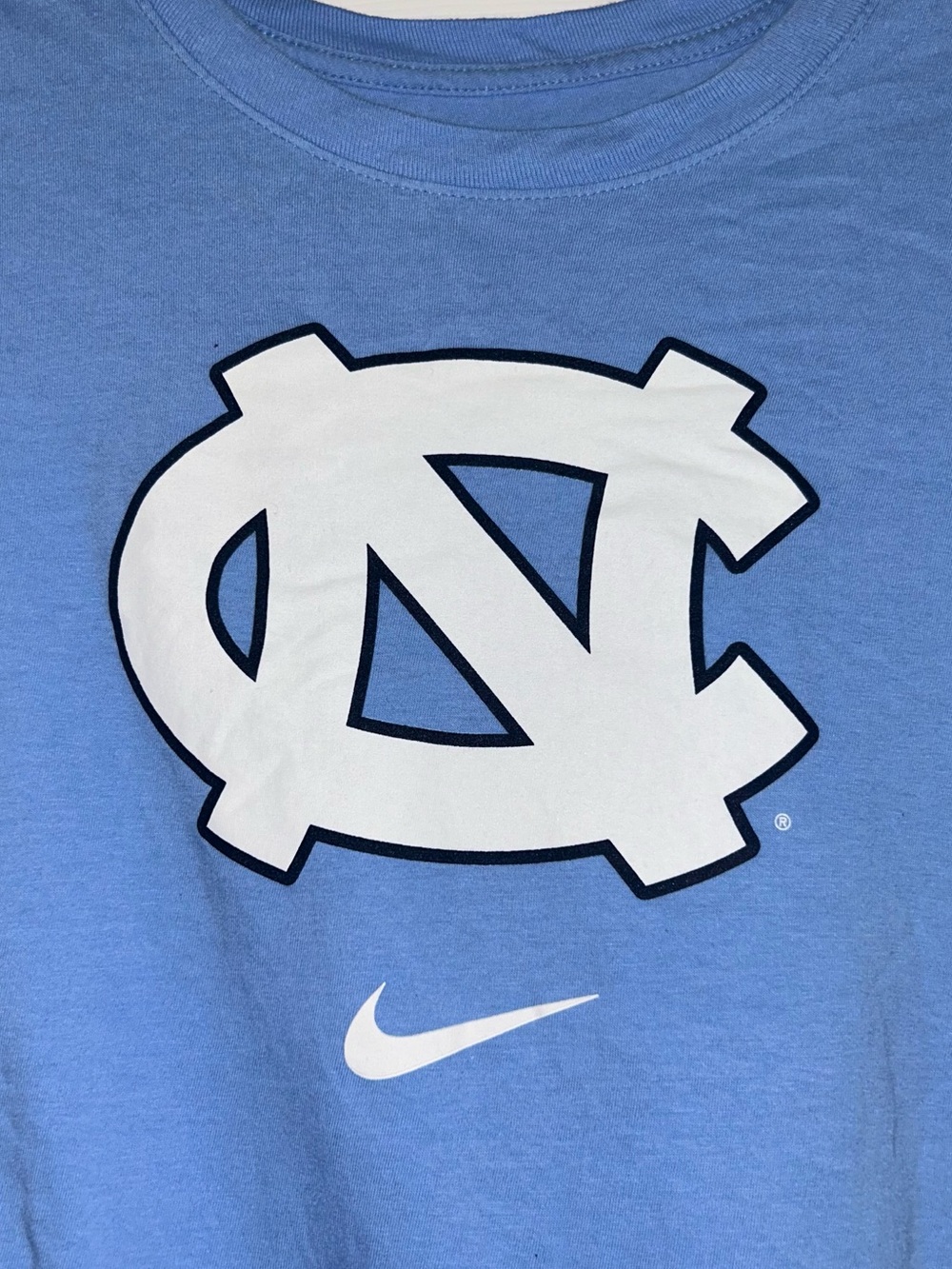 UNC University North Carolina blue Nike tee size Large unisex Tar Heels
